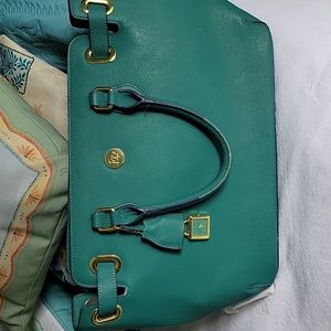 Turquoise Green Joy Mangano Handbag incl.wallet